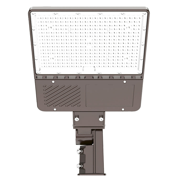 150W LED Shoebox Pole Light, Slip Fitter - 5000K and 23,532 Lumens, AC100-277V, 0-10V Dimmable LED Street Lights