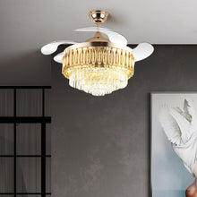 Carregar imagem no visualizador da galeria, Helena Smart Fan Chandelier Light- Minimalist Lighting
