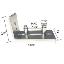 Cargar imagen en el visor de la galería, Barn Door Floor Guide - Stainless Steel
