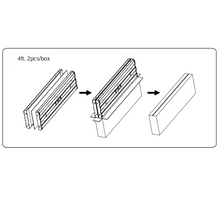 Load image into Gallery viewer, 4ft LED Linear High Bay Lights - Selectable Wattage (225W-275W-320W), CCT 5000K, 44,800 Lumens
