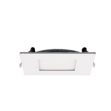 Carregar imagem no visualizador da galeria, 4 Inch 5CCT Can less LED Downlight - Ultra Slim Square Design with Junction Box (Flat &amp; Baffle Trim) - 10W, 650lm, 120V AC, 90+ CRI
