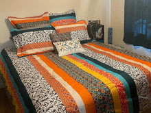 Load image into Gallery viewer, Boho Stripe 7 Piece Comforter Set
