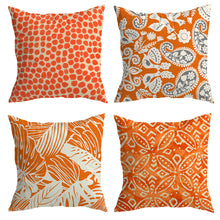 Load image into Gallery viewer, Orange Puff Cushion Covers
