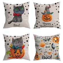 Load image into Gallery viewer, Cat Halloween Cushion Covers
