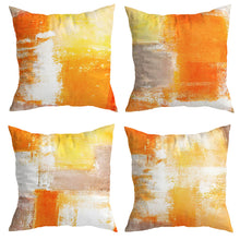 Load image into Gallery viewer, Brush Orange Cushion Covers
