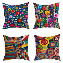 Load image into Gallery viewer, Abstract Bright Colored Cushion Covers
