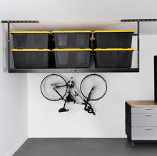 Carregar imagem no visualizador da galeria, 4&#39; x 8&#39; Overhead Garage Storage Bundle w/ 5 Bins (Yellow)
