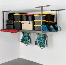 Carregar imagem no visualizador da galeria, 4&#39; x 8&#39; Overhead Garage Storage Bundle w/ 5 Bins (Yellow)
