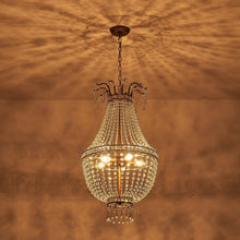 Cargar imagen en el visor de la galería, 5-Light Modern Pendant Light with Crystal Strands
