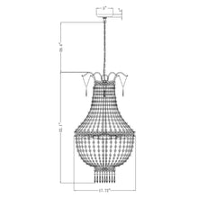 Load image into Gallery viewer, 5-Light Modern Pendant Light with Crystal Strands
