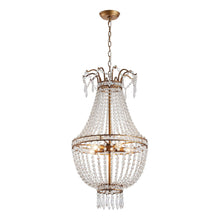 Load image into Gallery viewer, 5-Light Modern Pendant Light with Crystal Strands
