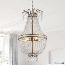 Load image into Gallery viewer, 5-Light Modern Pendant Light with Crystal Strands
