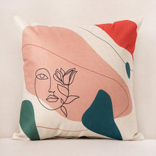 Load image into Gallery viewer, Abstract Face Cushion Covers
