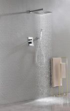 Carregar imagem no visualizador da galeria, Shower Set System Bathroom Luxury Rain Mixer Shower Combo Set Wall Mounted Rainfall Shower Head Faucet
