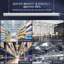 Carregar imagem no visualizador da galeria, T10 80W 5000K LED Shop Light Linear 120VAC Only - Bright, Energy-Efficient LED Lighting for Workshops, Garages, and More
