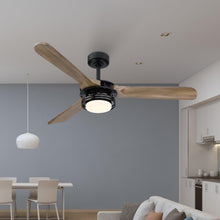 Load image into Gallery viewer, 52&quot; Aerofanture Industrial DC Motor Downrod Mount Reversible Ceiling Fan with Lighting and Remote Control
