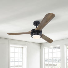 Load image into Gallery viewer, 52&quot; Aerofanture Industrial DC Motor Downrod Mount Reversible Ceiling Fan with Lighting and Remote Control
