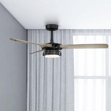 Load image into Gallery viewer, 52&quot; Aerofanture Industrial DC Motor Downrod Mount Reversible Ceiling Fan with Lighting and Remote Control
