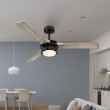 Cargar imagen en el visor de la galería, 52&quot; Aerofanture Industrial DC Motor Downrod Mount Reversible Ceiling Fan with Lighting and Remote Control
