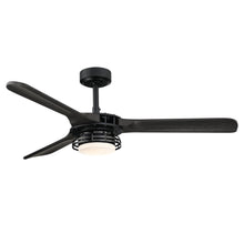 Cargar imagen en el visor de la galería, 52&quot; Aerofanture Industrial DC Motor Downrod Mount Reversible Ceiling Fan with Lighting and Remote Control
