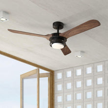 Load image into Gallery viewer, 52&quot; Aerofanture Industrial DC Motor Downrod Mount Reversible Ceiling Fan with Lighting and Remote Control
