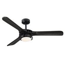 Cargar imagen en el visor de la galería, 52&quot; Aerofanture Industrial DC Motor Downrod Mount Reversible Ceiling Fan with Lighting and Remote Control
