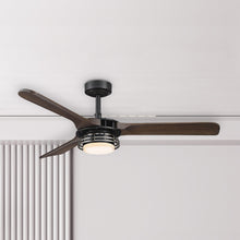 Load image into Gallery viewer, 52&quot; Aerofanture Industrial DC Motor Downrod Mount Reversible Ceiling Fan with Lighting and Remote Control
