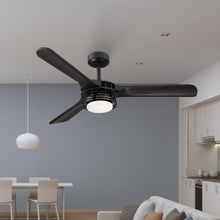 Load image into Gallery viewer, 52&quot; Aerofanture Industrial DC Motor Downrod Mount Reversible Ceiling Fan with Lighting and Remote Control
