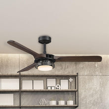 Load image into Gallery viewer, 52&quot; Aerofanture Industrial DC Motor Downrod Mount Reversible Ceiling Fan with Lighting and Remote Control
