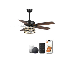 Carregar imagem no visualizador da galeria, 52&quot; Alward Smart Fan with Light Kit
