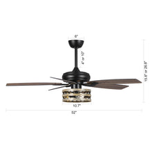 Carregar imagem no visualizador da galeria, 52&quot; Alward Smart Fan with Light Kit
