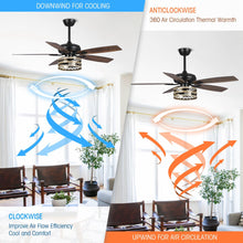 Cargar imagen en el visor de la galería, 52&quot; Alward Smart Fan with Light Kit
