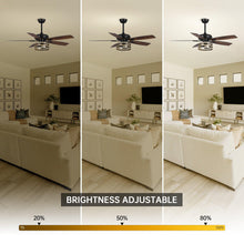 Cargar imagen en el visor de la galería, 52&quot; Alward Smart Fan with Light Kit
