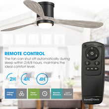 Load image into Gallery viewer, 52&quot; Anyan Farmhouse Flush Mount Reversible Ceiling Fan with Lighting and Remote Control
