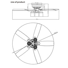 Load image into Gallery viewer, 52&quot; Bangatore Traditional Chrome Flush Mount Reversible Ceiling Fan with Lighting and Remote Control
