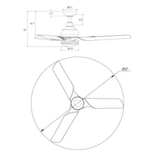 Carregar imagem no visualizador da galeria, 52&quot; Cason Induatrial Downrod Mount Reversible Ceiling Fan with LED Lighting and Remote Control
