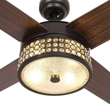 Load image into Gallery viewer, 52&quot; Cason Modern Downrod Mount Reversible Ceiling Fan with Lighting and Remote Control
