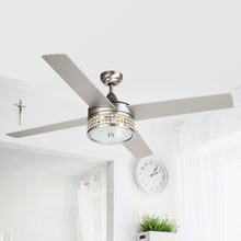 Cargar imagen en el visor de la galería, 52&quot; Cason Modern Downrod Mount Reversible Ceiling Fan with Lighting and Remote Control
