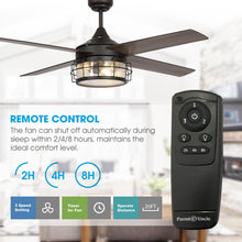 Cargar imagen en el visor de la galería, 52&quot; Celentano Industrial Downrod Mount Reversible Ceiling Fan with Lighting and Remote Control
