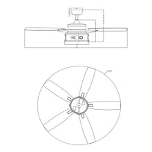 Load image into Gallery viewer, 52&quot; Coimbatore Farmhouse Downrod Mount Reversible Ceiling Fan with Lighting and Remote Control
