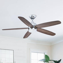 Carregar imagem no visualizador da galeria, 52&quot; Dicken Farmhouse Downrod Mount Reversible Crystal Ceiling Fan with Lighting and Remote Control
