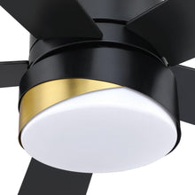 Load image into Gallery viewer, 52&quot; Flush Mount Smart Fan with LED Light
