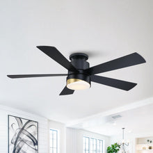 Load image into Gallery viewer, 52&quot; Flush Mount Smart Fan with LED Light
