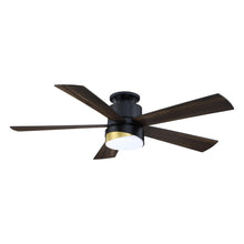 Load image into Gallery viewer, 52&quot; Flush Mount Smart Fan with LED Light
