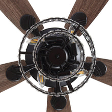 Load image into Gallery viewer, 52&quot; Howell Modern Downrod Mount Reversible Crystal Ceiling Fan with Lighting and Remote Control
