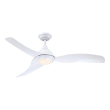 Cargar imagen en el visor de la galería, 52&quot; Industrial DC Motor Downrod Mount Reversible Ceiling Fan with LED Lighting and Remote Control
