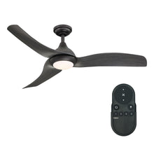 Cargar imagen en el visor de la galería, 52&quot; Industrial DC Motor Downrod Mount Reversible Ceiling Fan with LED Lighting and Remote Control
