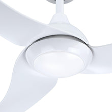 Cargar imagen en el visor de la galería, 52&quot; Industrial DC Motor Downrod Mount Reversible Ceiling Fan with LED Lighting and Remote Control
