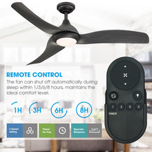 Carregar imagem no visualizador da galeria, 52&quot; Industrial DC Motor Downrod Mount Reversible Ceiling Fan with LED Lighting and Remote Control
