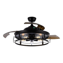 Cargar imagen en el visor de la galería, 52&quot; Jamshedpur Industrial Downrod Mount Ceiling Fan with Lighting and Remote Control
